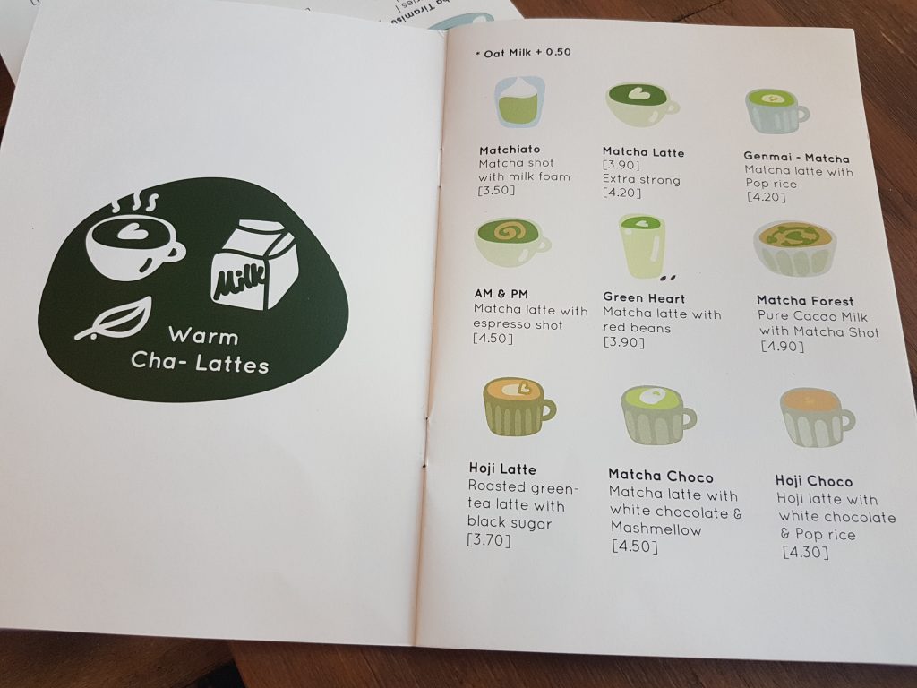 ロッテルダムの抹茶カフェメニュー