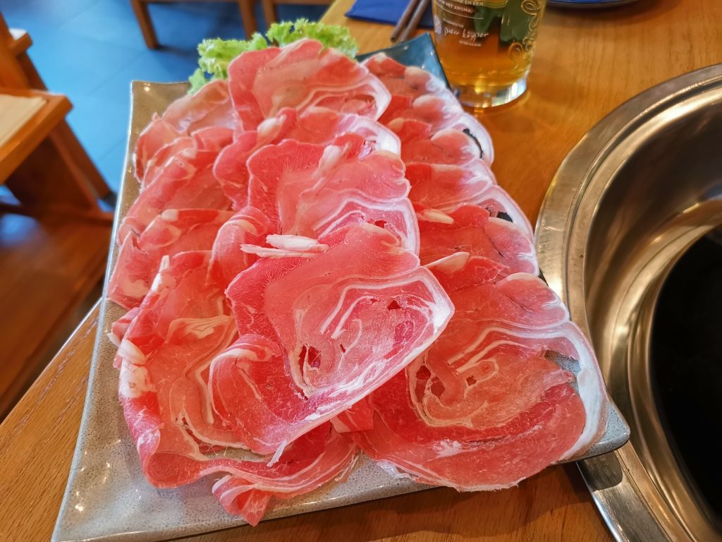 デン・ハーグの重慶火鍋のお肉
