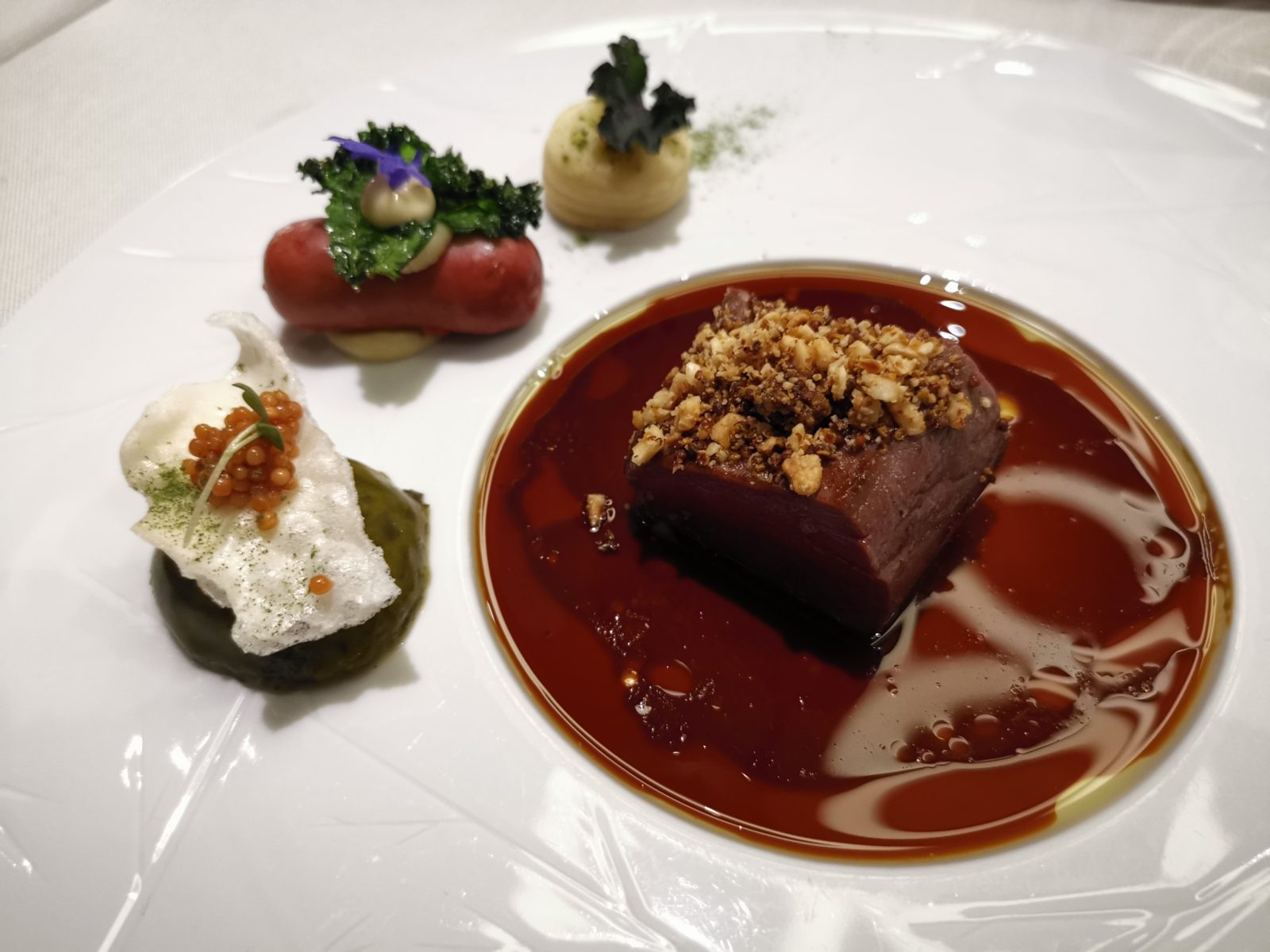 アムステルダムのミシュランプレートレストランSensesお肉