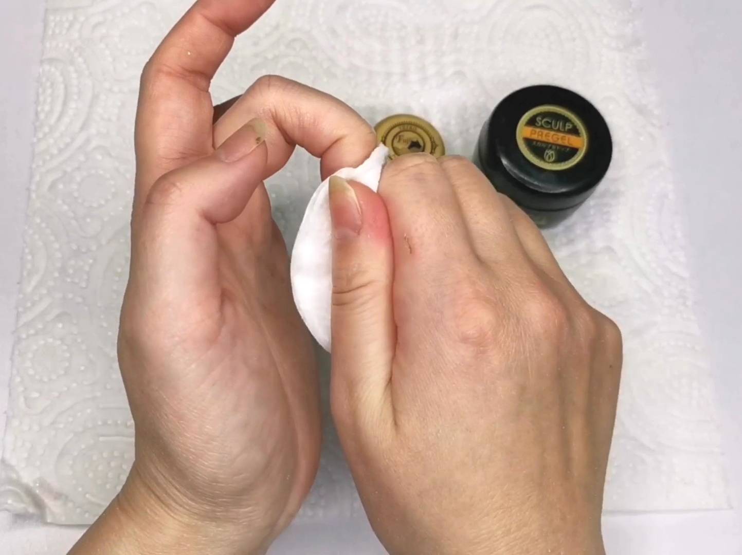 トップジェル硬化後拭き取り